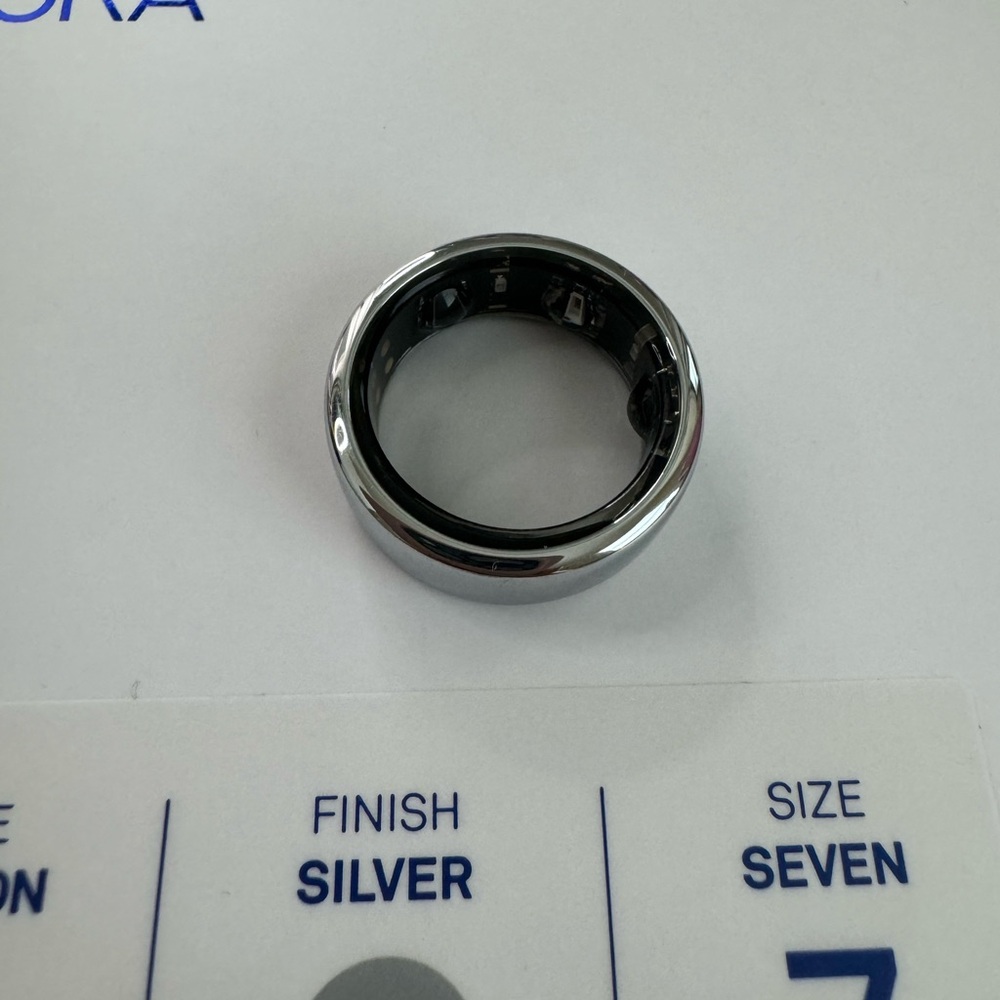 Oura Ring Horizon Silver Size 7